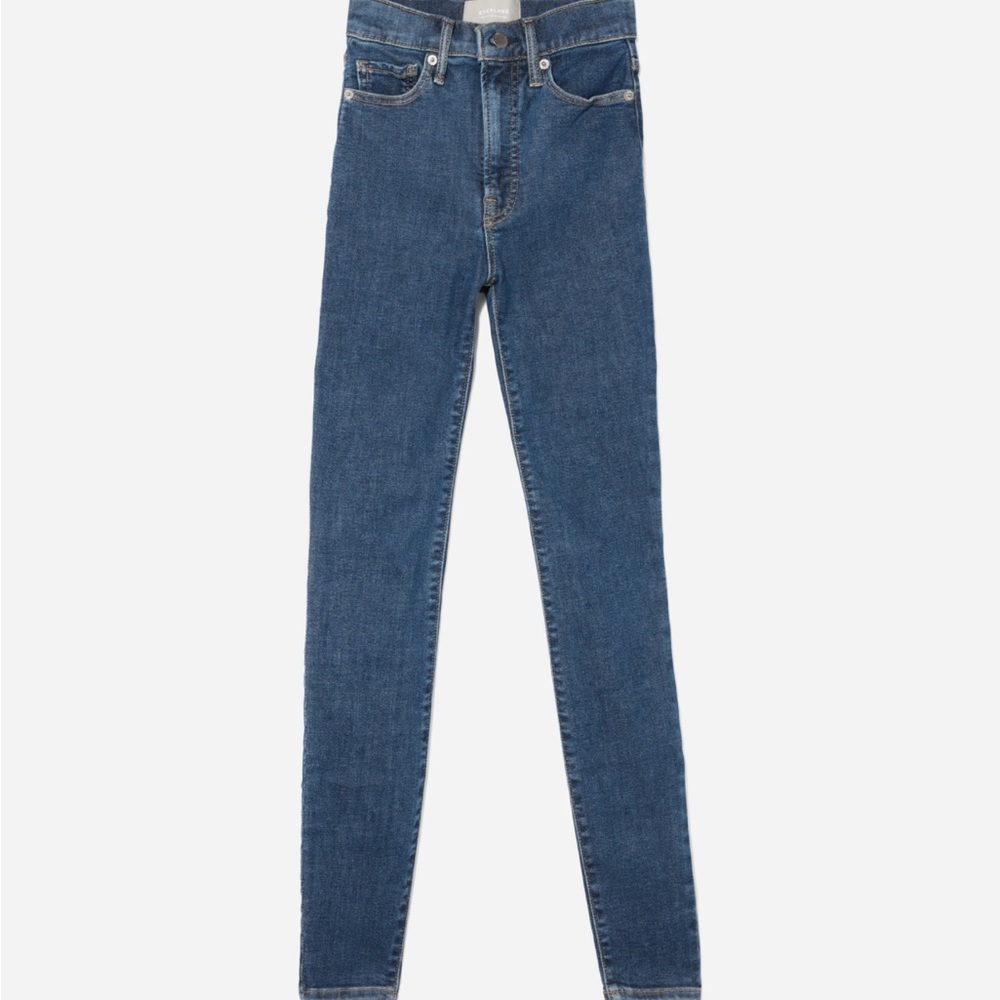 Everlane Way High Skinny Jean in Mid Blue